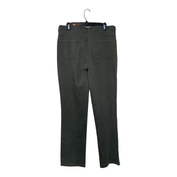 Gloria Venderbilt military green straight legs jeans size 14 - Picture 5 of 7